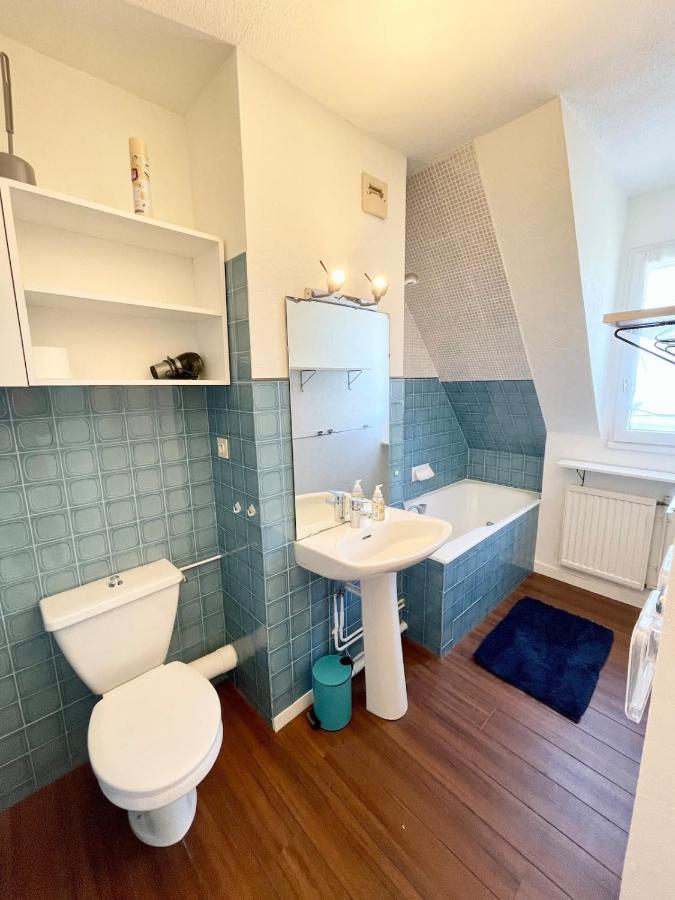 T3 Duplex Top Cosy Balcon 300M Des Plages Carnac Luaran gambar